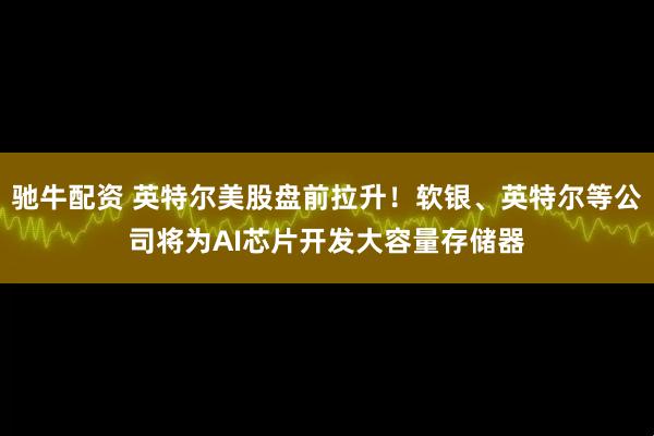 驰牛配资 英特尔美股盘前拉升！软银、英特尔等公司将为AI芯片开发大容量存储器