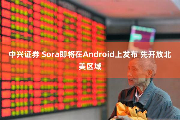 中兴证券 Sora即将在Android上发布 先开放北美区域