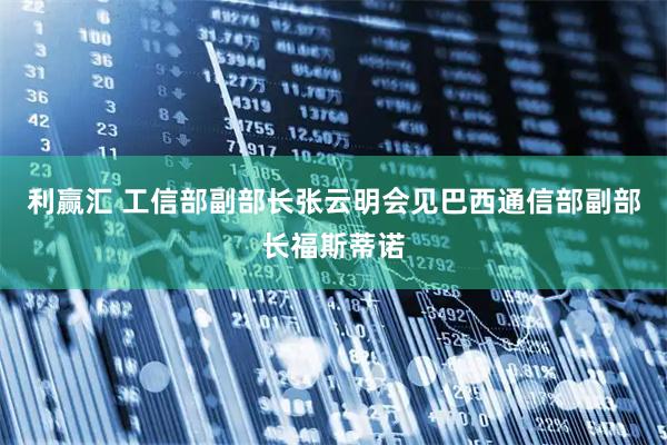 利赢汇 工信部副部长张云明会见巴西通信部副部长福斯蒂诺